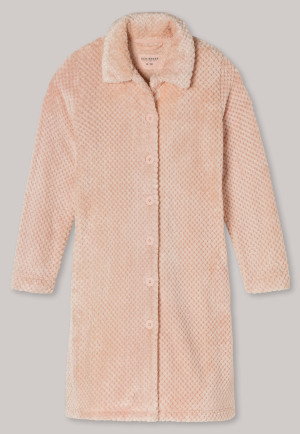 Manteau polaire rose tendre avec patte de boutonnage et col -  selected! premium inspiration