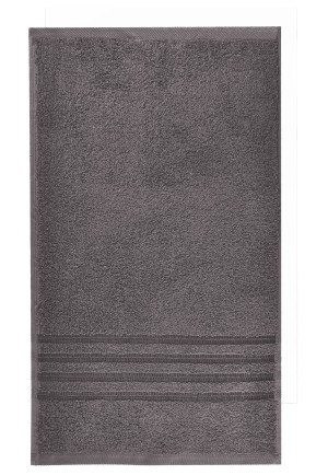 Serviette invités Milano 30 x 50 anthracite  SCHIESSER Home