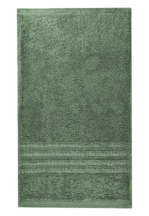 Serviette d'invité Milano 30x50 vert foncé - SCHIESSER Home