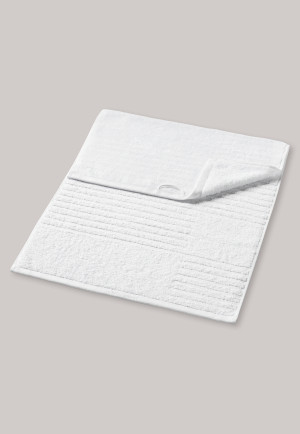 Handdoek met structuur wit 50x100 Home