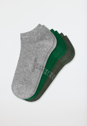 Men's sneaker socks 3-pack organic cotton multicolor - 95/5
