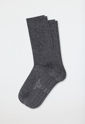 Men's socks 2-pack organic cotton anthracite heather - 95/5