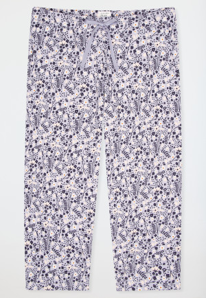Hose 3/4-lang Blumen mehrfarbig gemustert - Mix+Relax