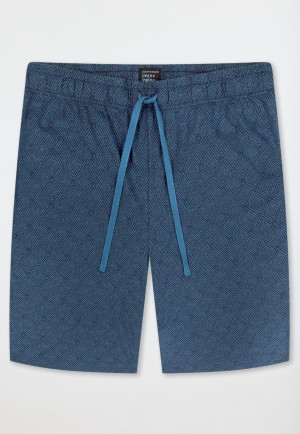 Hose kurz atlantikblau gemustert - Mix+Relax