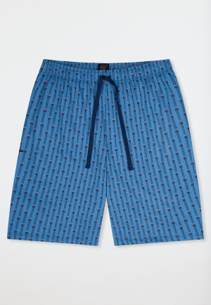 Pantalon court bleu imprimé - Mix+Relax