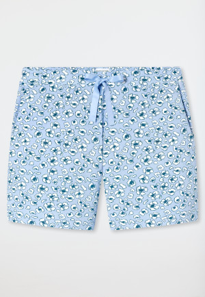 Pants short light blue patterned - Mix+Relax