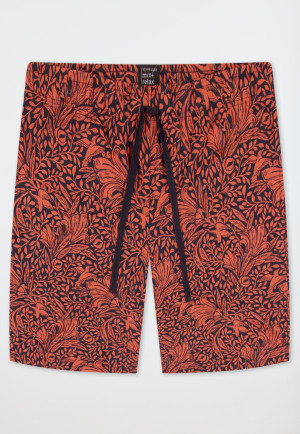 Pants short light red patterned - Mix+Relax