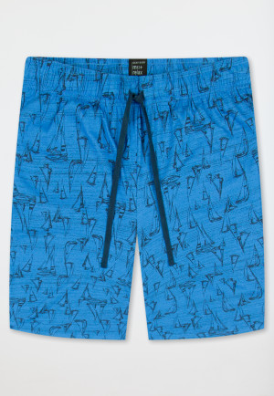 Pants short indigo patterned - Mix+Relax