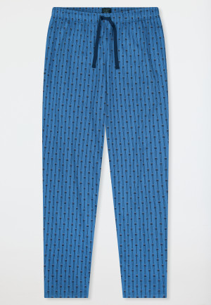 Pantalon long bleu imprimé - Mix+Relax