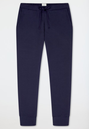 Lange manchetten broek diep blauw - Mix+ Relax