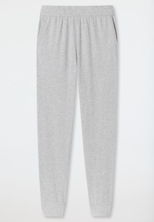 Broek lang met manchetten grijs-gemêleerd - Mix+Relax