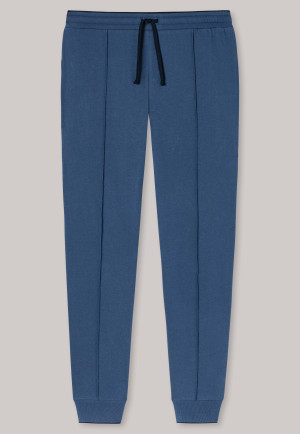 Pantalon long poignets rayures jeans bleu - Mix + Relax
