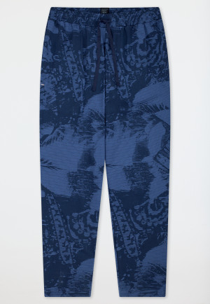 Langere broek in deep sea blue - Mix+ Relax