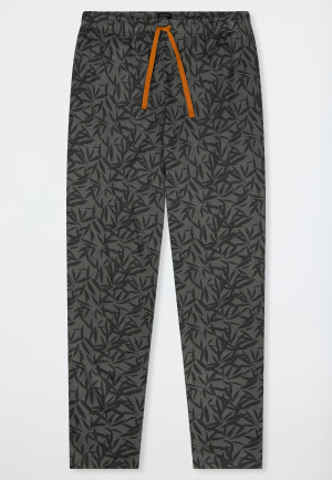 Lange broek met donkergroen bedrukt - Mix+ Relax