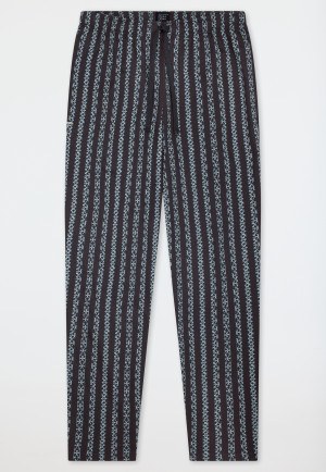 Langere broek met ijsblauwe bedrukking - Mix+ Relax