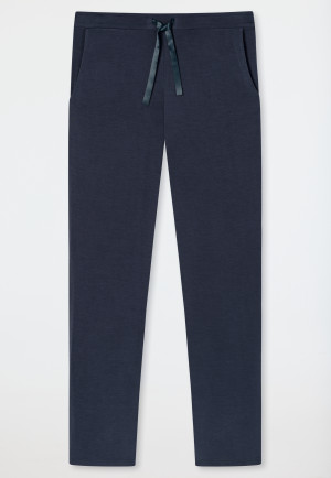 Broek lang / extra lang modal blauw - Mix + Relax