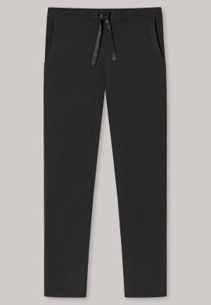 Pantalon long / extra-long modal noir - Mix + Relax