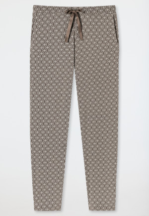 Pantalon long/extra-long modal taupe - Mix+Relax