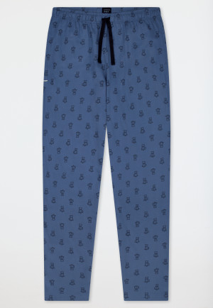 Hose lang faded denim bedruckt - Mix+Relax