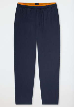 Lange fijnrib broek warm nachtblauw - Mix+ Relax