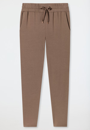 Broek lang lyocell bruin - Mix+Relax Lounge