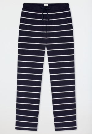 Pantaloni lunghi a strisce blu scuro - Mix+Relax