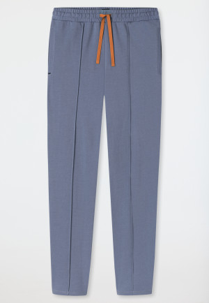 Hose lang Sweat-Qualität blaugrau - Mix+Relax
