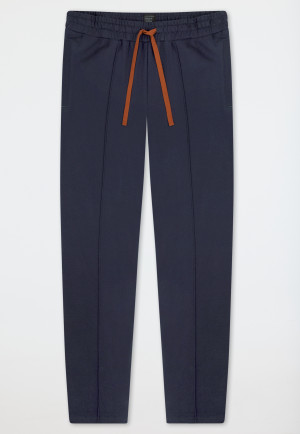 Lange kwaliteit sweat broek nachtblauw - Mix+ Relax