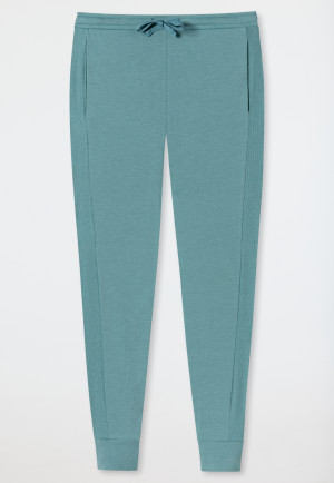 Pantalone lungo con polsini realizzato in viscosa, grigio bluastro - Mix+Relax