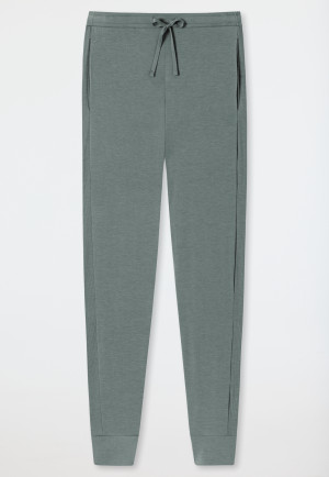 Hose lang Viskose Bündchen jade - Mix+Relax