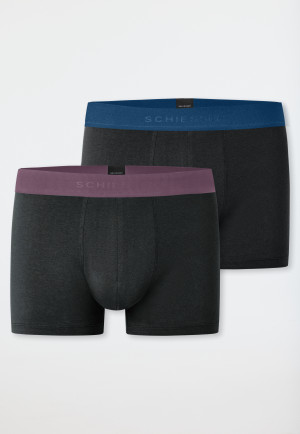 Long shorts 2-pack Organic Cotton woven elastic waistband multi-colored - 95/5