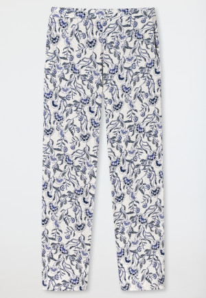 Loungebroek lang bloemenprint meerkleurig - Mix+Relax