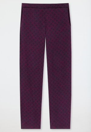 Lounge pants long graphic print multicolored - Mix+Relax