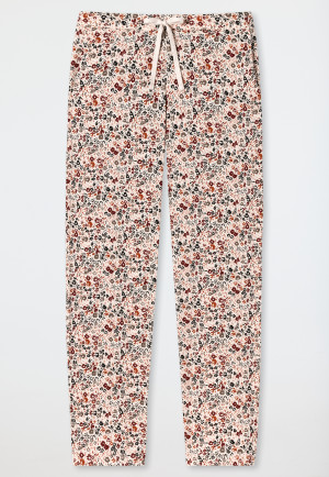 Lounge pants long jersey flowers multicolored - Mix & Relax