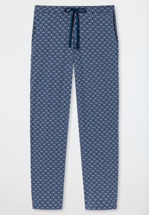 Loungebroek lang jersey met patroon meerkleurig - Mix+Relax