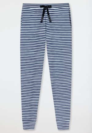 Pantalon de détente long poignets en modal noir - Mix + Relax