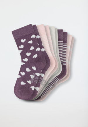 Mädchensocken 5er-Pack Herzen mehrfarbig - Legwear Kids
