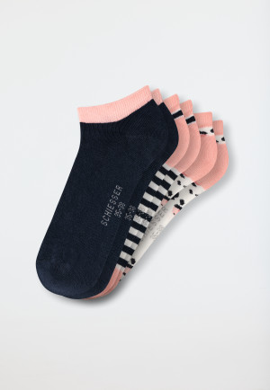 Mädchensocken Sneaker 3er-Pack mehrfarbig - Legwear Teens