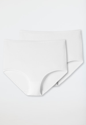 Maxi panty 2-pack organic cotton white - 95/5