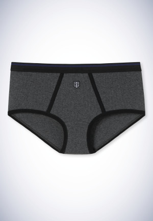 Mini-short anthracite chiné - Revival Greta