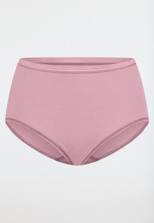 Midi panty fine rib rosewood - Luxury