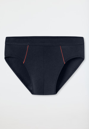 Mini briefs Organic Cotton piping midnight blue - Comfort Fit
