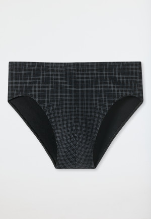Mini brief black checked - Cotton Casuals
