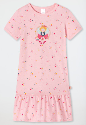Nachthemd kurzarm Organic Cotton Volant Blumen Ballerina rosa - Prinzessin Lillifee