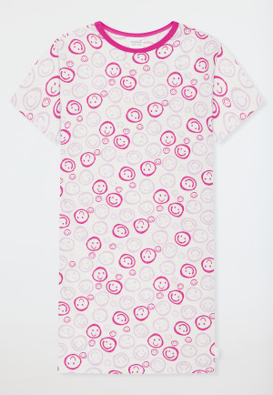 Sleep shirt short sleeves Smileys off-white - Kids Nightwear
