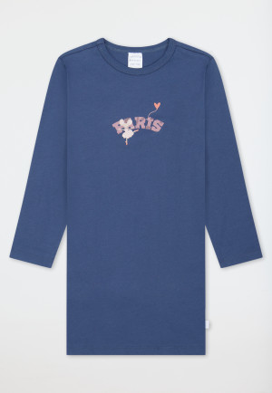 Nachthemd langarm Paris Maus jeansblau - Kids Nightwear