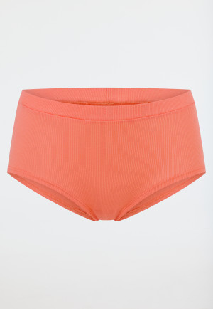 Panty Doppelripp Organic Cotton pfirsich - Pure Rib