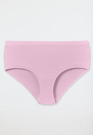 Panty dubbelrib organisch katoen poeder roze - Pure Rib