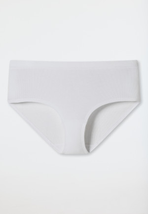 Panty Doppelripp Organic Cotton weiss - Pure Rib