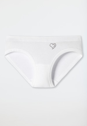 White fine rib ajourée Rio panty - Original Classics